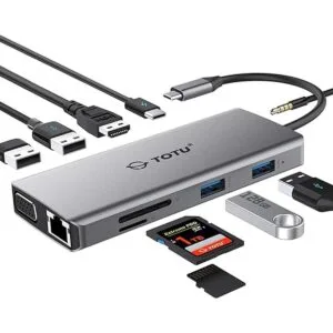 Hub USB C Hub tipo C adaptador TOTU 11 en 1 con_1