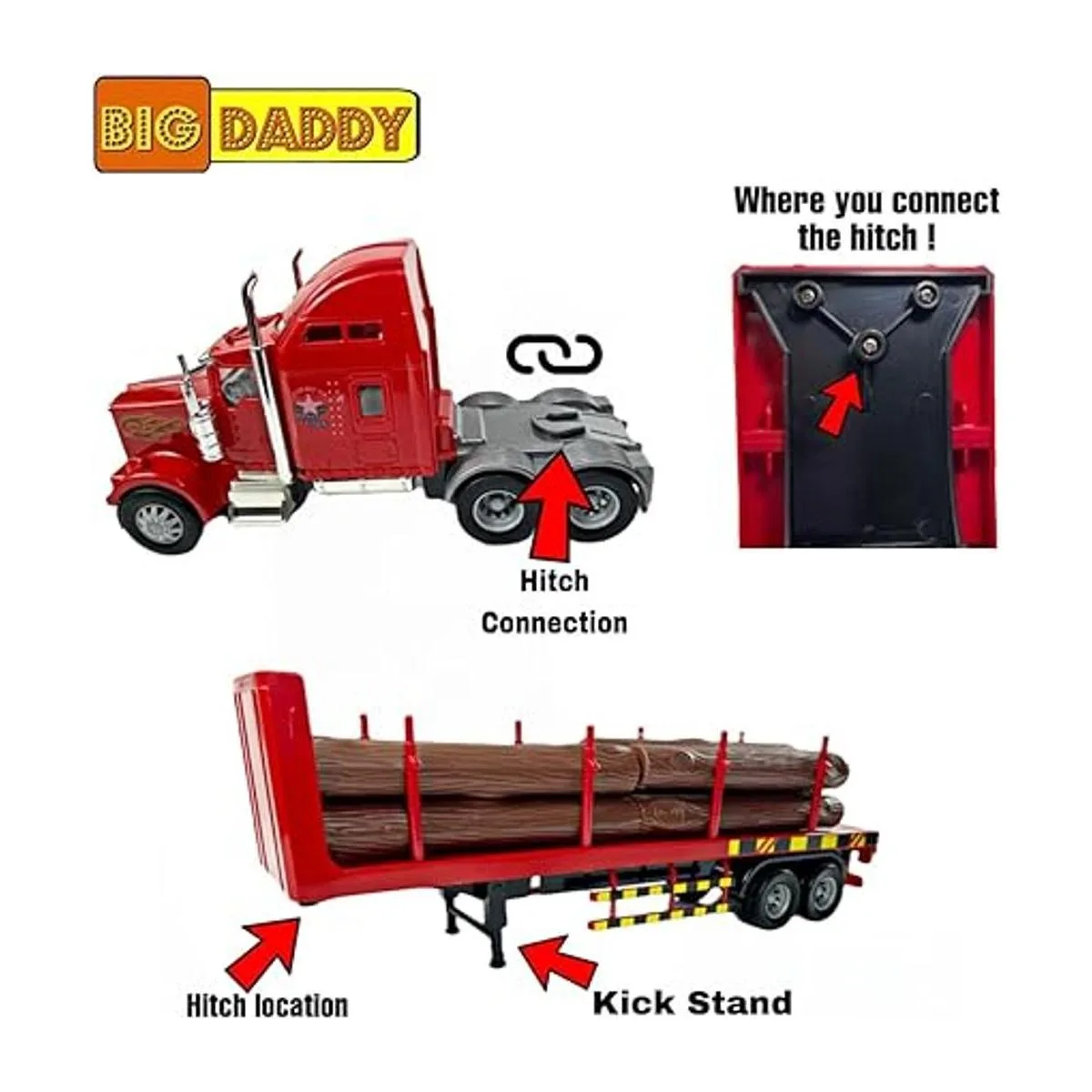 Big Daddy Big Rig Remolque para tractores de camiones de_4