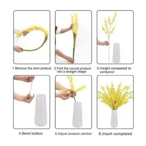 BOMAROLAN Flores falsas de seda de orquídeas artificiales