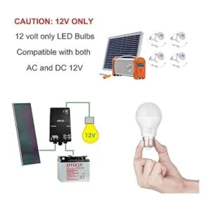 Tento Lighting 12VDC E26 Base 5W Bombillas LED RV