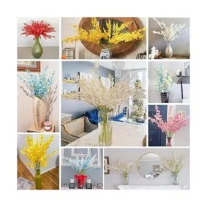 BOMAROLAN Flores falsas de seda de orquídeas artificiales