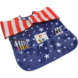 Godery Delantal de arte impermeable para niños de 2 a 7_3