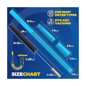 Holikme Kit de limpiador de ventilación para secadora de_6