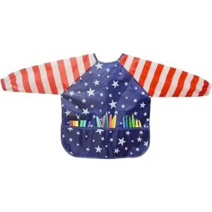 Godery Delantal de arte impermeable para niños de 2 a 7_2