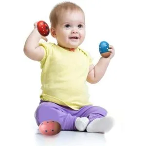 JoFAN Paquete de 6 agitadores musicales de madera de_3