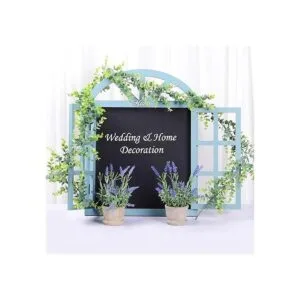 Artiflr Guirnalda de vides artificiales de eucalipto