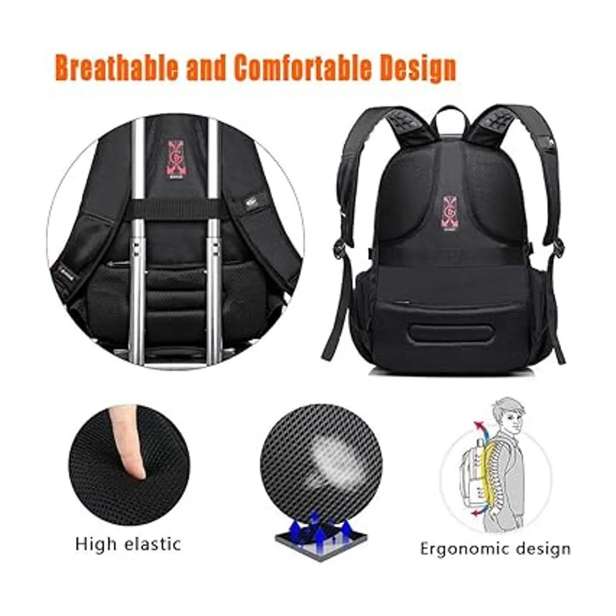 Mochila grande para laptop de 17 pulgadas duradera XL_5
