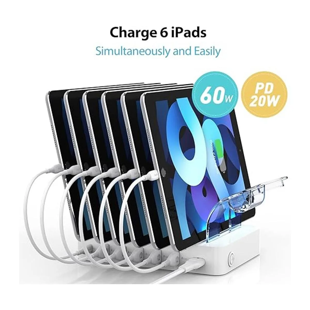 SooPii Estación de carga de 60 W12 A para múltiples_2