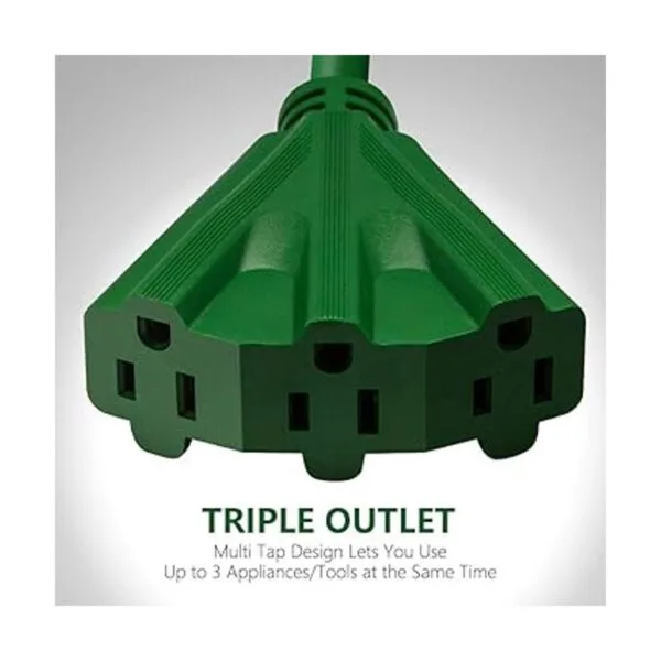 Kasonic Cable de extensión de 50 pies con 3 tomas_3