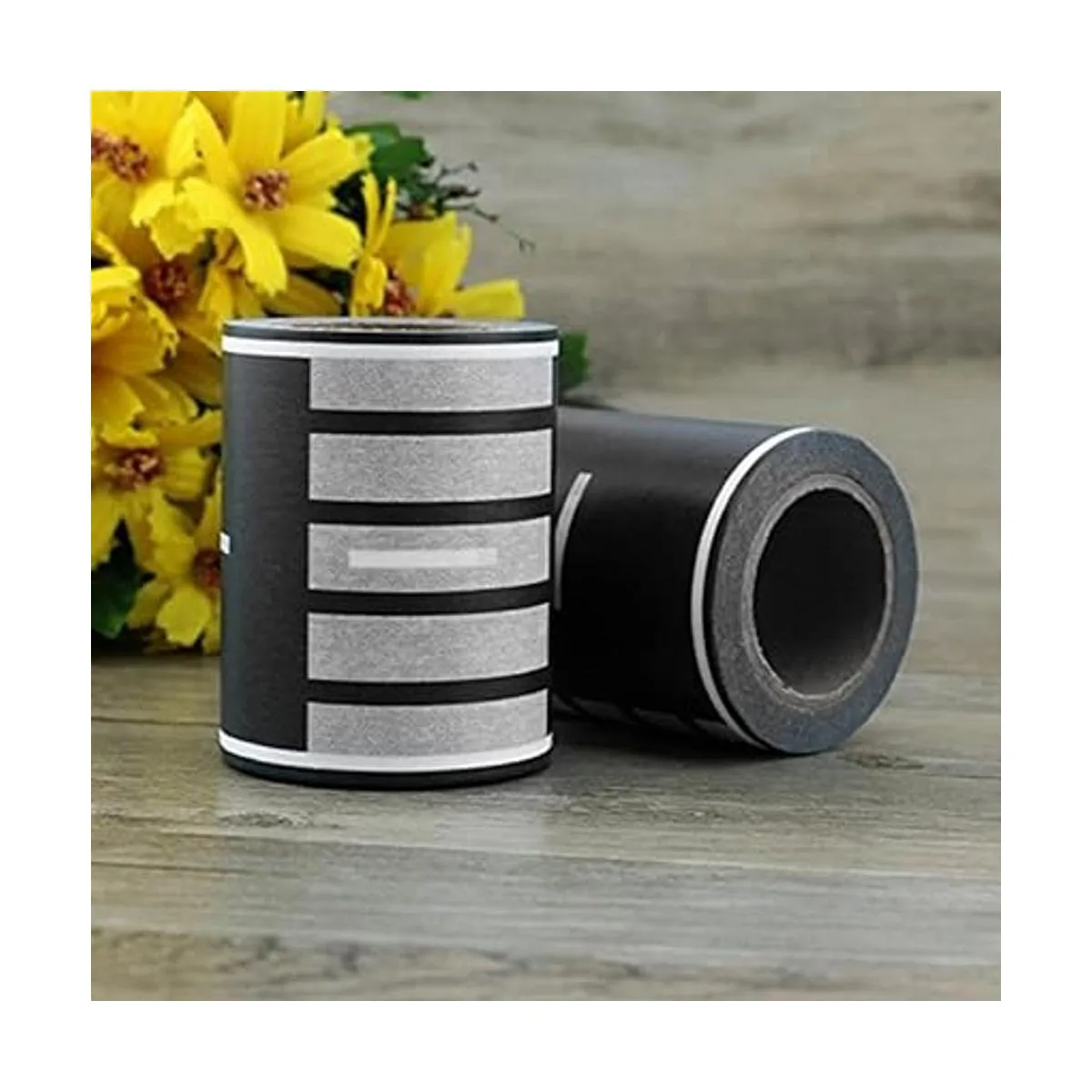 Piokio 2 rollos de cinta negra para pista de carretera_3