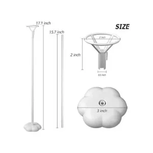 Sakolla Copa de soporte para globos con barra base de_5