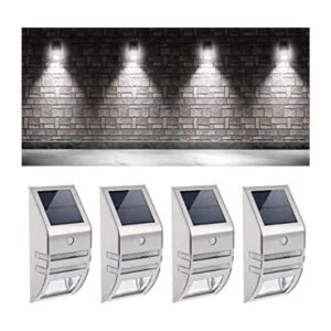 Roopure Luces solares para postes de cerca sensor de_1