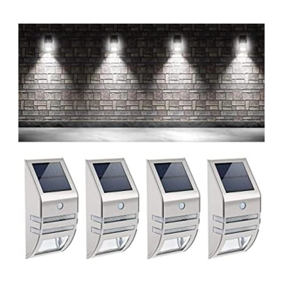 Roopure Luces solares para postes de cerca sensor de_1