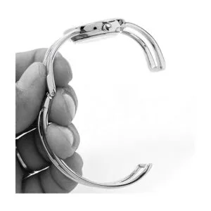 STC Reloj de pulsera de metal con doble banda de metal y_5