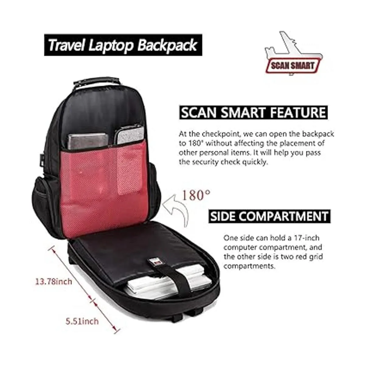 Mochila grande para laptop de 17 pulgadas duradera XL_3