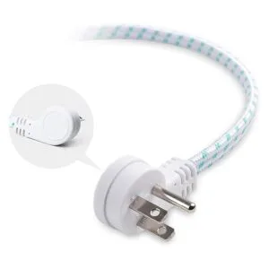 Cable Matters Paquete de 2 cables de alimentación planos_4