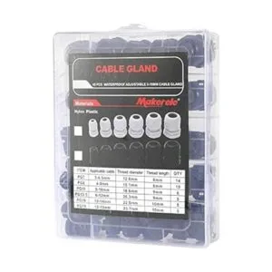 MAKERELE Juego de 45 prensaestopas de plástico impermeable_3