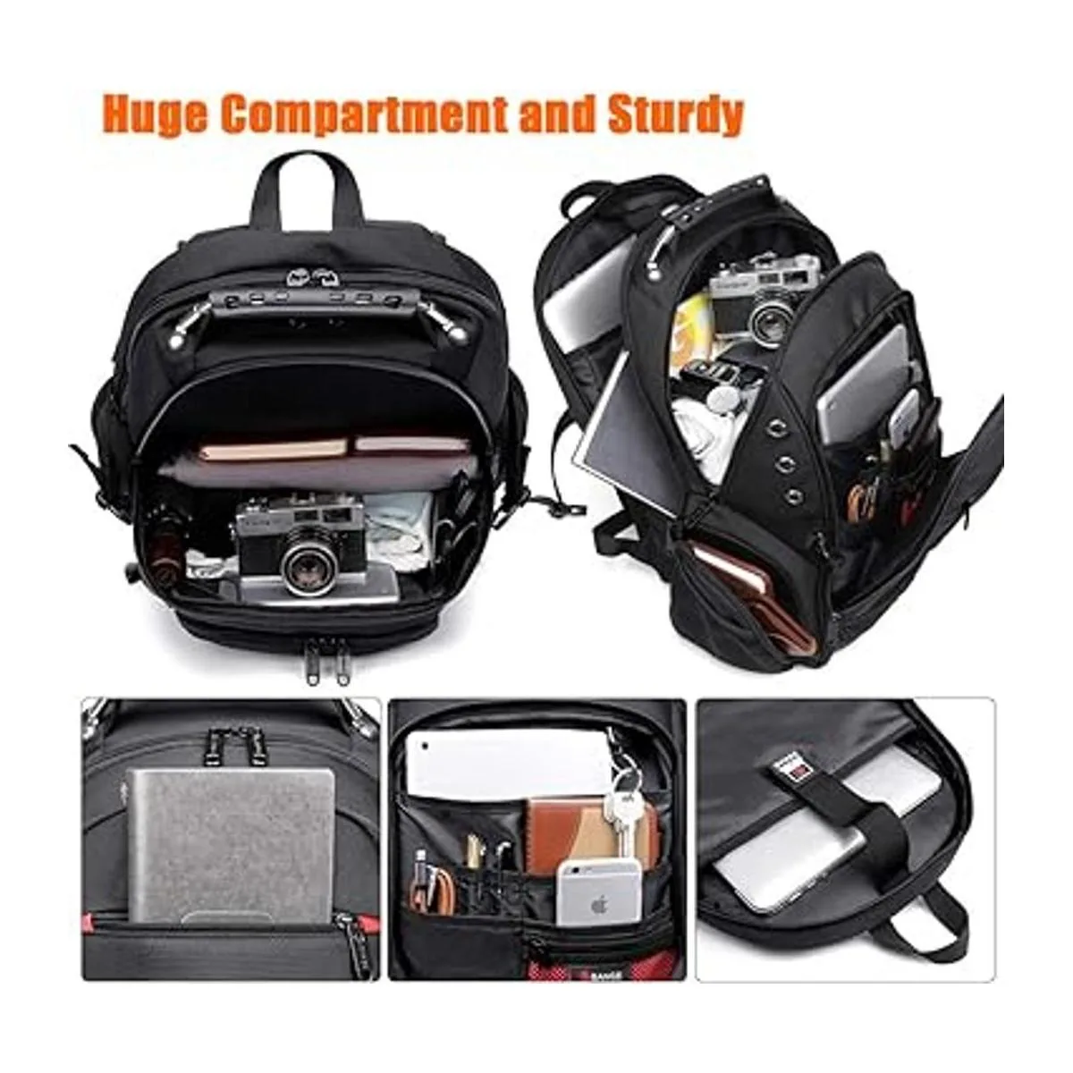 Mochila grande para laptop de 17 pulgadas duradera XL_2