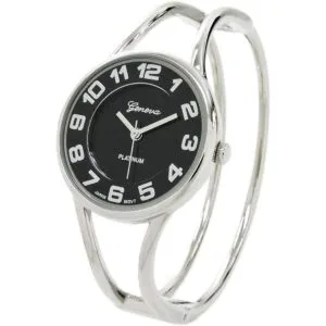 STC Reloj de pulsera de metal con doble banda de metal y_1