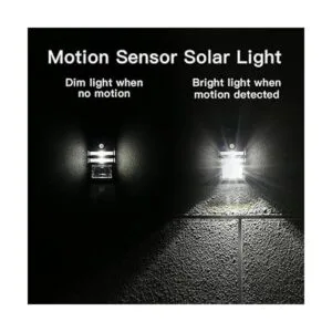 Roopure Luces solares para postes de cerca sensor de_4