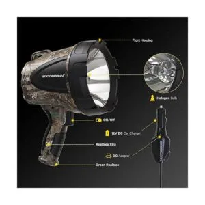 GOODSMANN Spotlight Hunting Camo Luz portátil de mano de_2