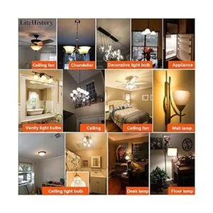 LiteHistory Bombilla LED A15 regulable de 4 W igual a 40 W