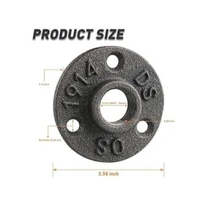 Brida de piso de 12 pulgadas accesorios de tubería de