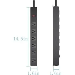 Regleta de alimentación con 6 tomas de corriente de 6 pies_2