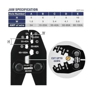 IWISS Herramienta de prensado de clavijas de cable de_5