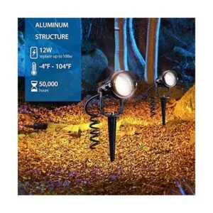 Sunvie Luces LED de 12 W para paisajismo de bajo voltaje