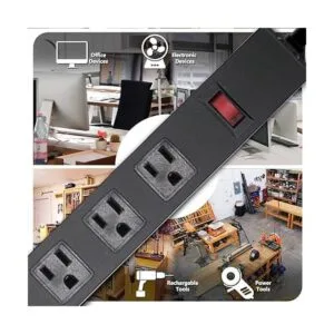 Regleta de alimentación con 6 tomas de corriente de 6 pies_5