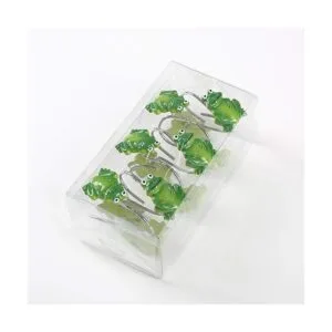 CHICTIE Ganchos para cortina de ducha con rana juego de_6