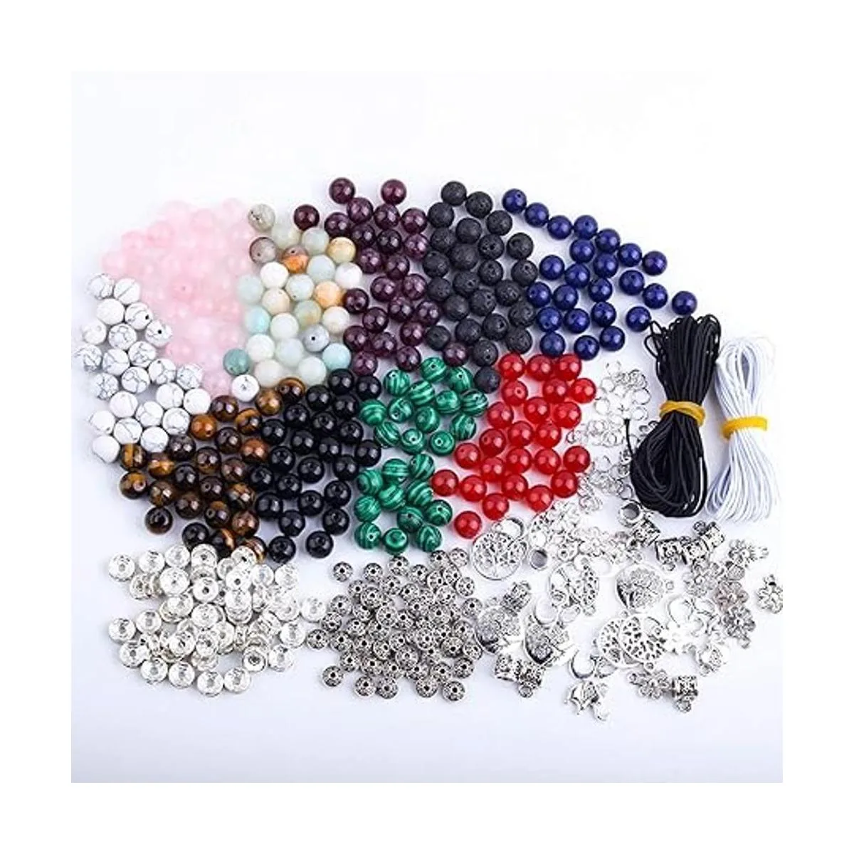 Fishdown 418 cuentas de cristal de 0.315 in para hacer_3