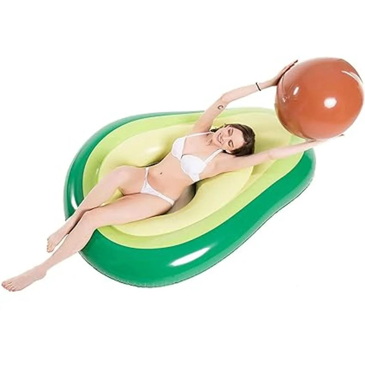 Jasonwell Inflatable Avocado Pool Float Seashell Floatie