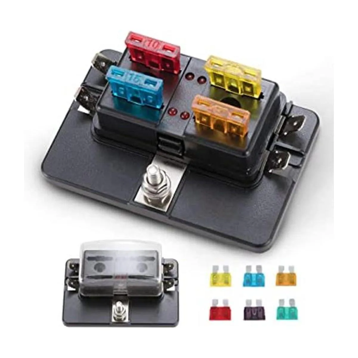 BUNKER INDUST Caja de fusibles de hoja de 4 vías con_1