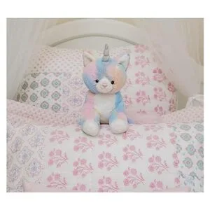 GUND Rainbow Shimmer Caticorn Gato de peluche de_2
