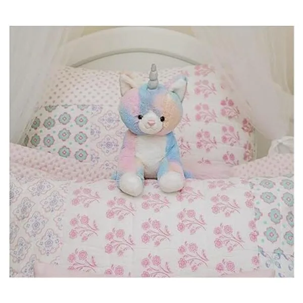 GUND Rainbow Shimmer Caticorn Gato de peluche de_2