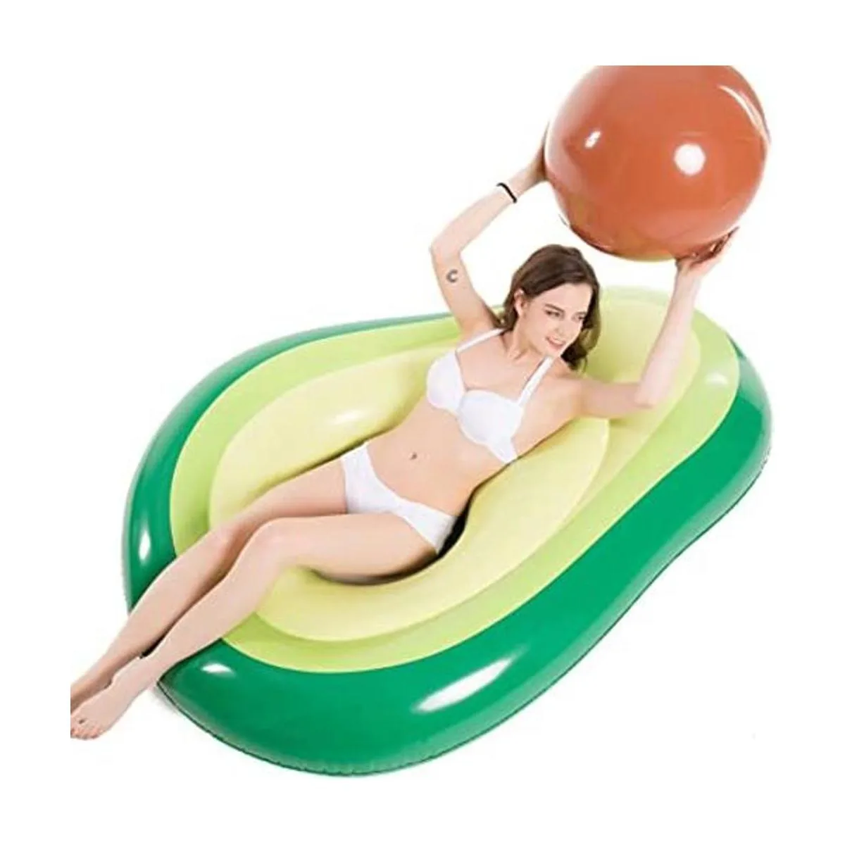 Jasonwell Inflatable Avocado Pool Float Seashell Floatie