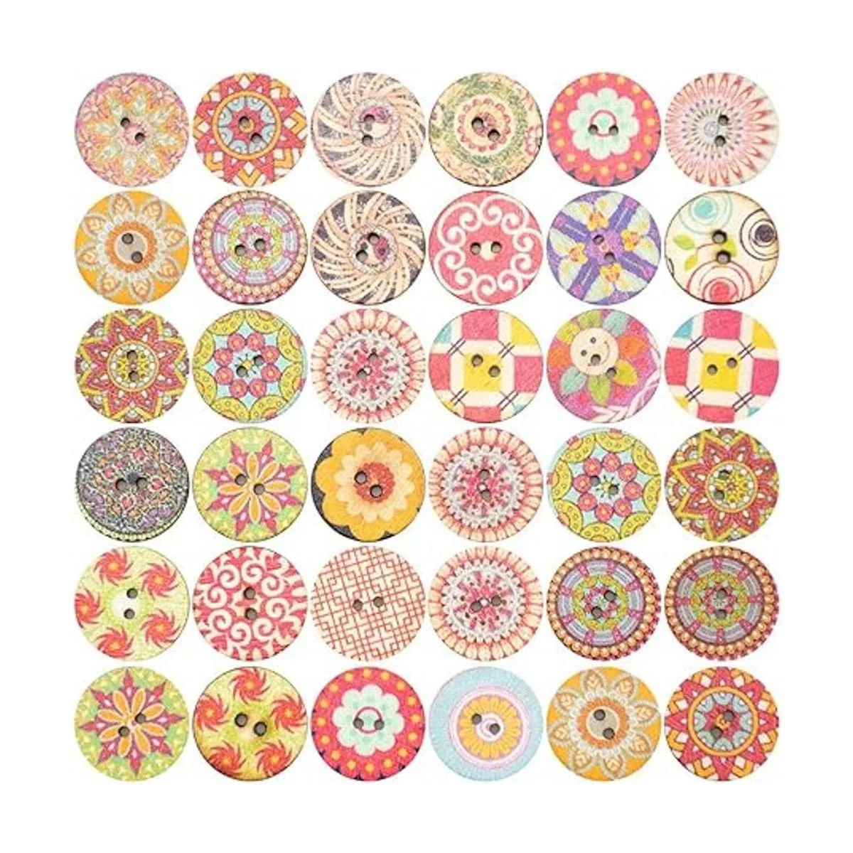 Foraineam 400 botones de madera mezclados a granel 2_2