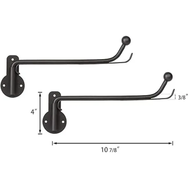 Mkono Percha de ropa para montar en la pared con soporte