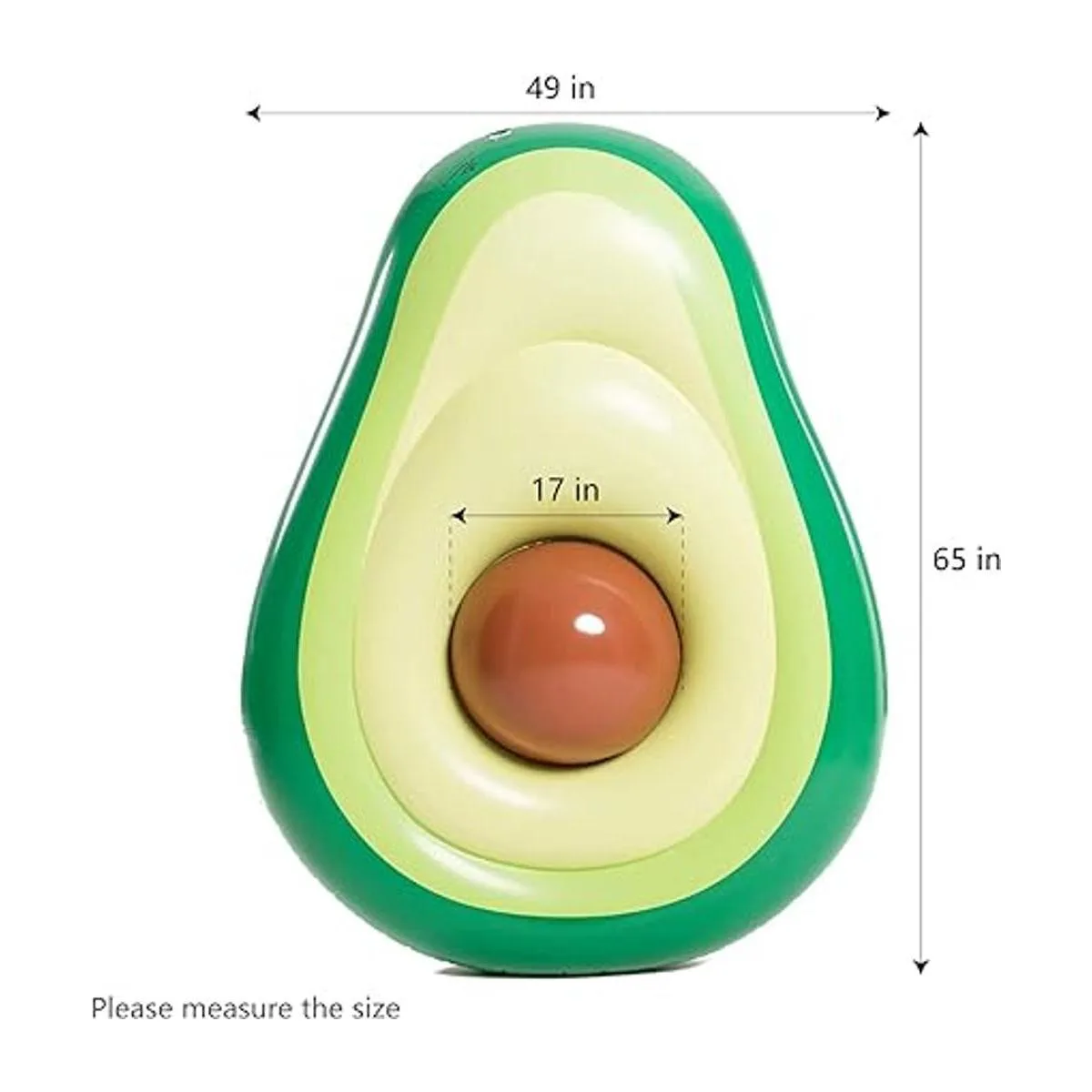 Jasonwell Inflatable Avocado Pool Float Seashell Floatie