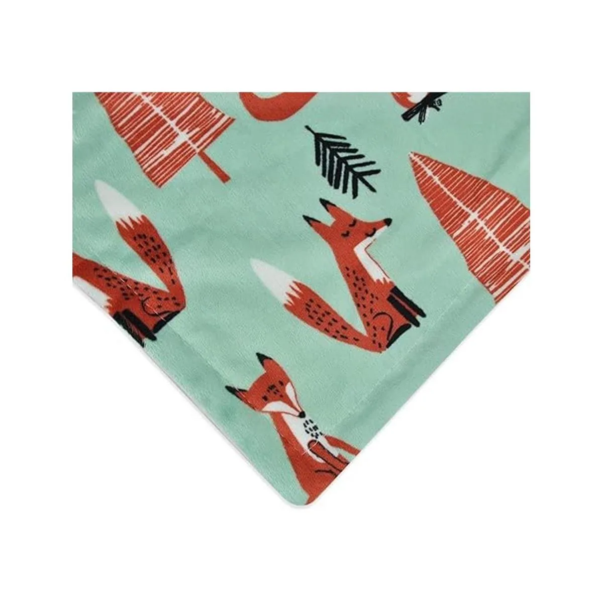 BORITAR Fox Manta suave para bebé con respaldo de doble_4