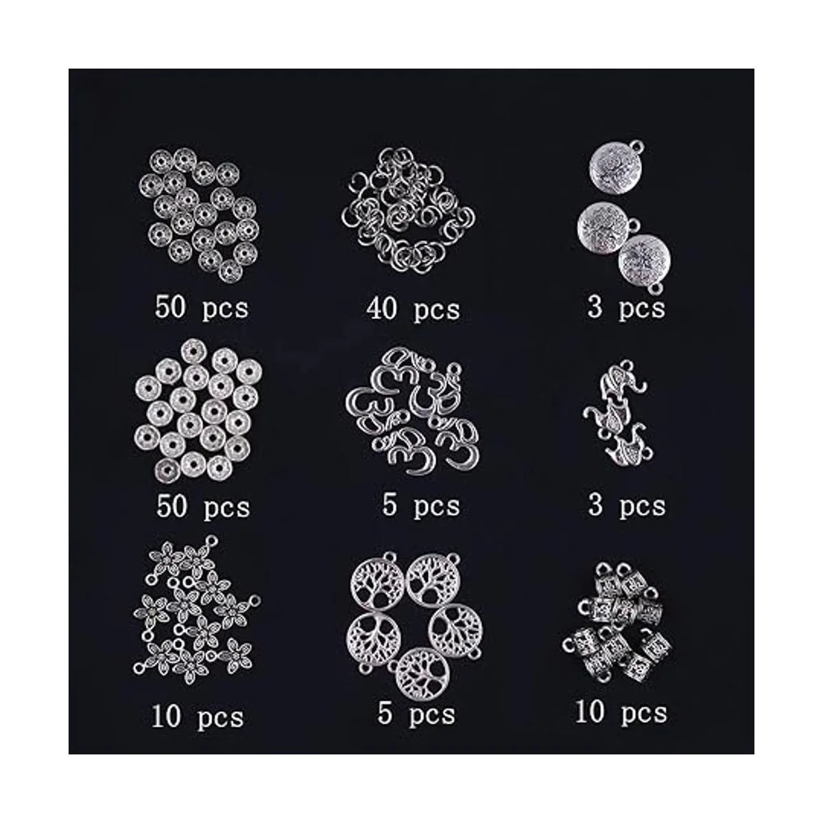 Fishdown 418 cuentas de cristal de 0.315 in para hacer_4