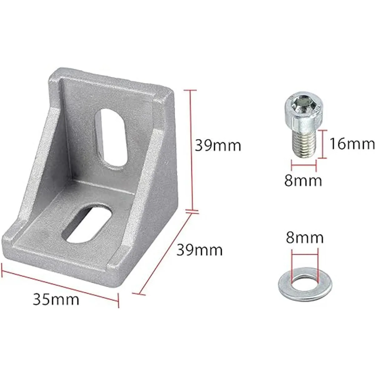 Justech Soporte de montaje de esquina 4040 4080 en forma