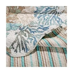 Barefoot Bungalow Atlantis Juego de edredón de jade de 3_3