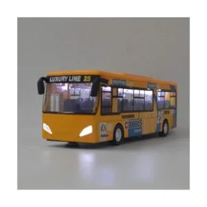 Ailejia City Double Decker Bus Toy Die Cast Vehículos de