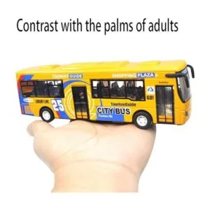 Ailejia City Double Decker Bus Toy Die Cast Vehículos de