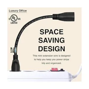 Luxury Office Cable de extensión de 1 pie cable corto de