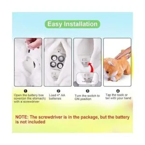 Gato robot amarillo de peluche de gato interactivo con_6