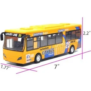 Ailejia City Double Decker Bus Toy Die Cast Vehículos de
